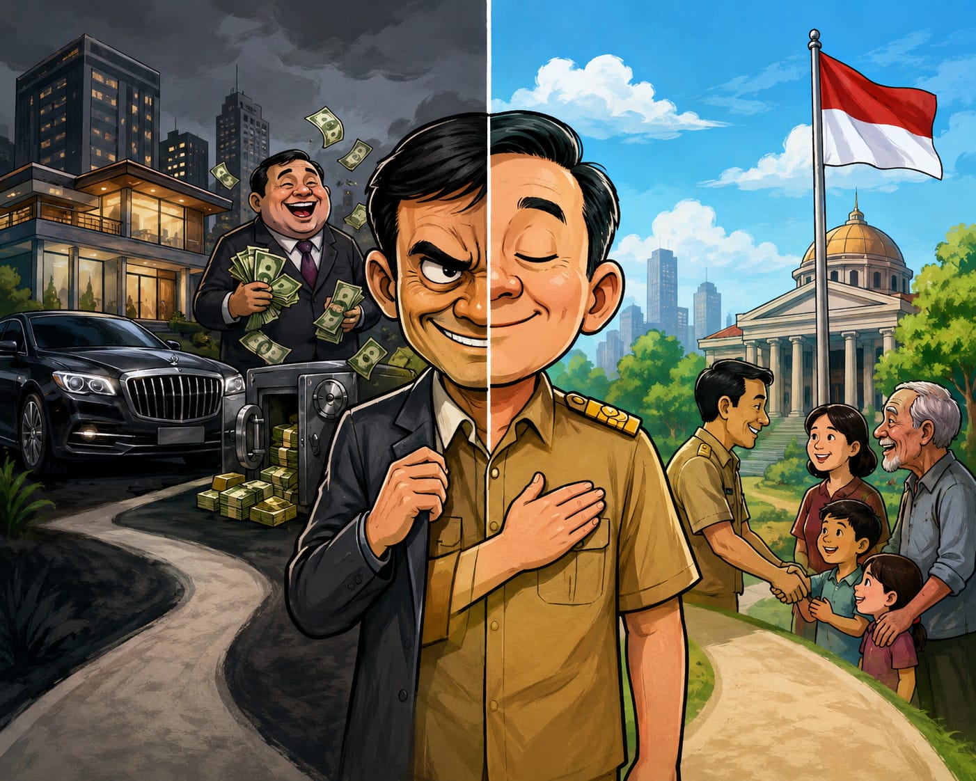 Jabatan Bukan Jalan Pintas Menuju Kekayaan