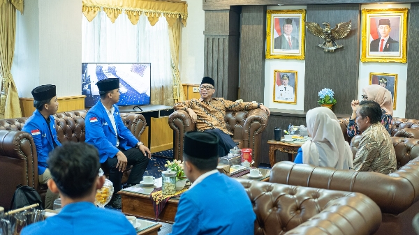 Wagub Jihan Terima Audiensi PMII, Bahas Pendidikan dan Pemerataan Pembangunan di Lampung