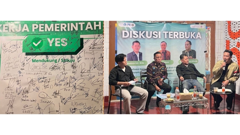 Mahasiswa FEB Unila Pilih Dialog, Bahas dan Dukung Program Pemerintah