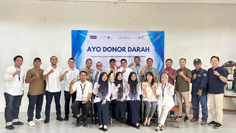 Donor Darah Inklusif di Bandar Lampung, Forum CSR, PT Etos Indonusa, dan PMI Himpun 55 Kantong Darah
