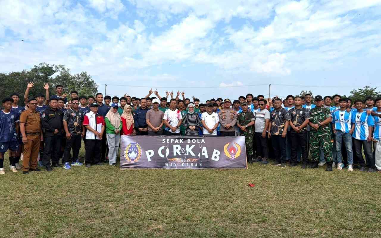 Bupati Ayu Asalasiyah Resmi Buka Porkab Way Kanan 2026 Cabang Sepak Bola