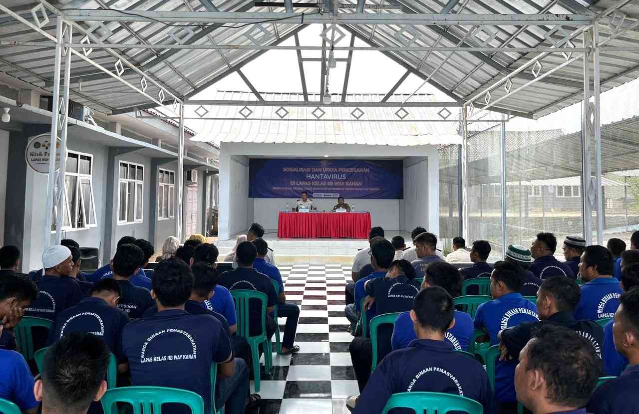 Lapas Way Kanan Gerak Cepat Cegah Hantavirus, Warga Binaan Diberi Edukasi