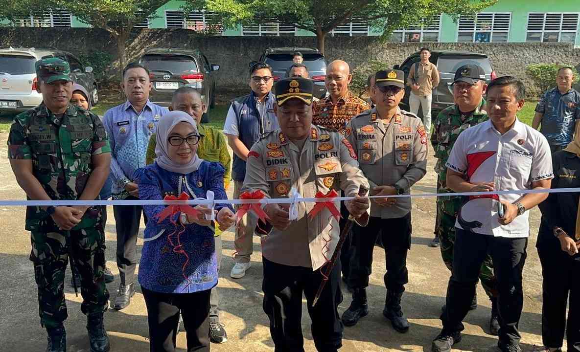 Polres Way Kanan Resmikan Kampung Sriwijaya sebagai Kampung Bebas Narkoba