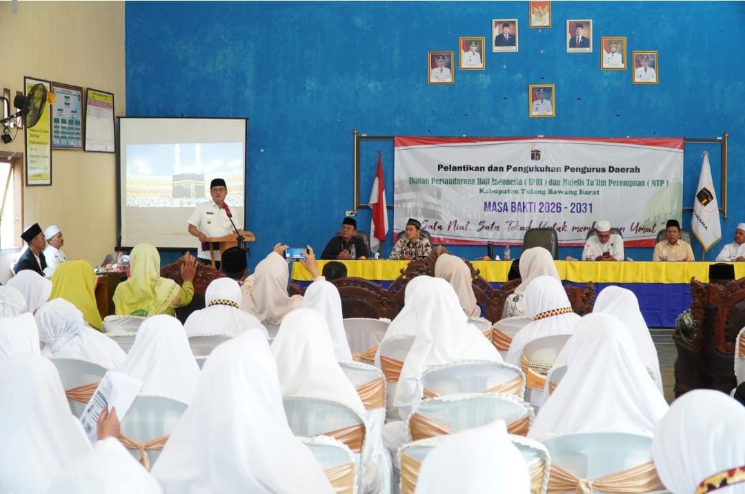 Bupati Novriwan Kukuhkan Pengurus IPHI Tubaba, Ajak Bersinergi Bangun Umat dan Daerah
