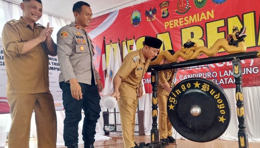 Desa Trimomukti Resmi Jadi Desa Bebas Narkoba, Wabup Syaiful Ajak Warga Perangi Narkotika