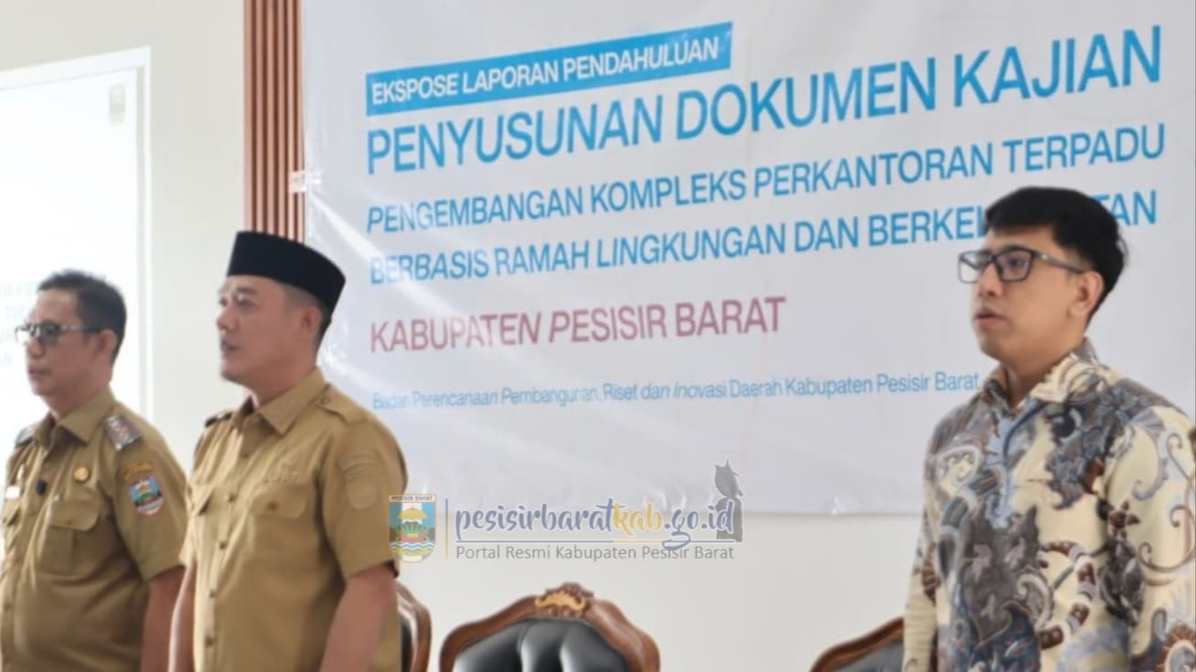 Pemkab Pesibar Susun Kajian Perkantoran Terpadu Berbasis Ramah Lingkungan