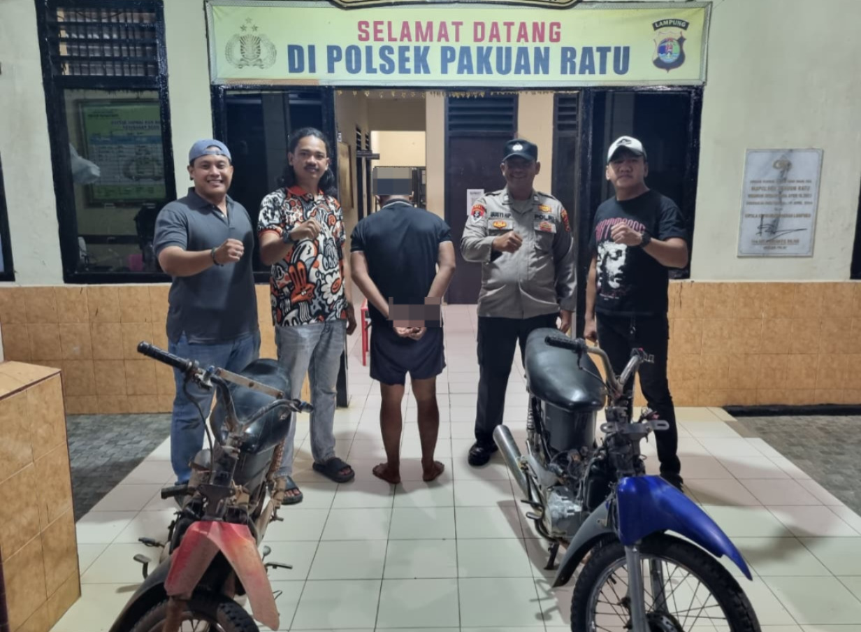 Curi Motor di Parkiran PT PSMI, Karyawan Asal OKU Timur Ditangkap Polsek Pakuan Ratu