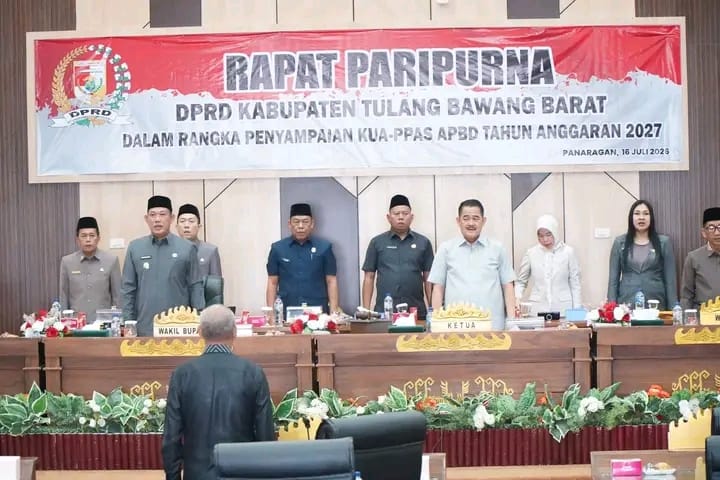 Susun Anggaran Tahun Depan, DPRD Tubaba Gelar Paripurna Penyampaian KUA-PPAS APBD 2027