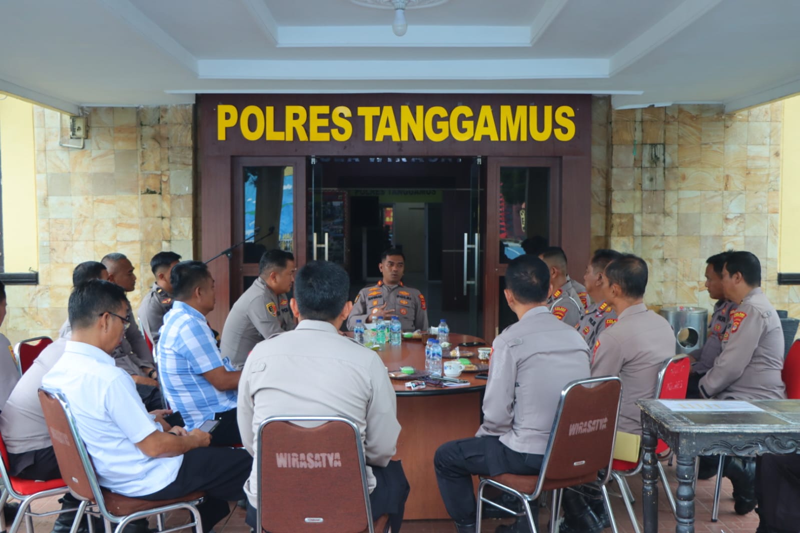 Hadapi Potensi Bencana Alam, Kapolres Tanggamus Cek Kesiapsiagaan Logistik dan Personel