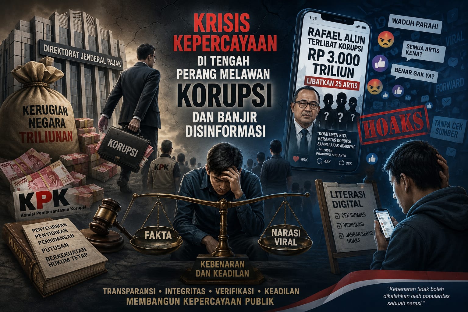 Krisis Kepercayaan di Tengah Perang Melawan Korupsi dan Banjir Disinformasi