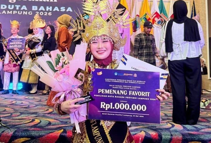 Mariska Safitri Harumkan Nama UIN RIL, Sabet Duta Bahasa Favorit Lampung 2026