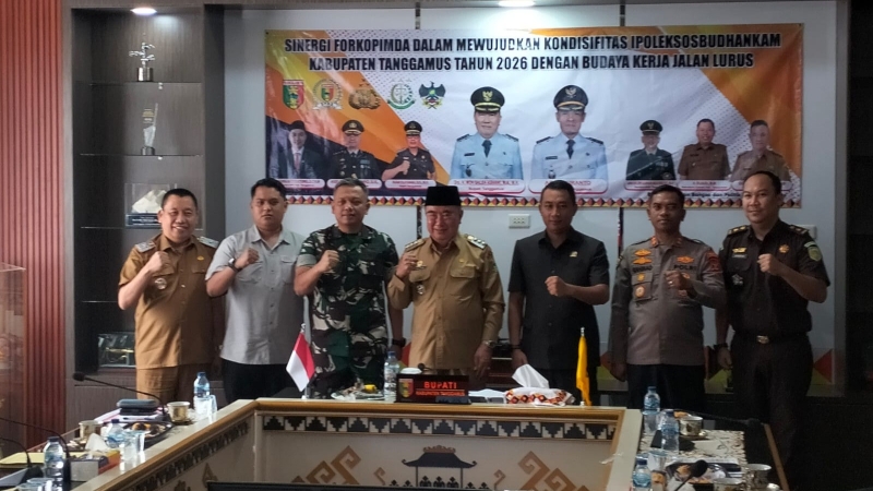 Rakor Forkopimda Tanggamus Bahas Kondusivitas Daerah, Bupati Tegaskan Pentingnya Kehadiran Pemerintah