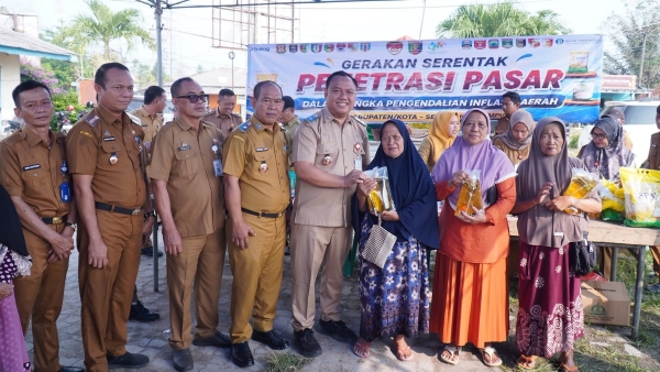 Operasi Pasar Murah di Panaragan Jaya, Dinas Koperindag Tubaba Stabilkan Harga Bahan Pokok