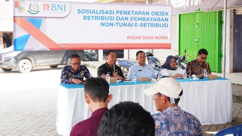 Pasar Daya Murni Terapkan E-Retribusi, Diskoperindag Tubaba Perkuat Tata Kelola Pasar