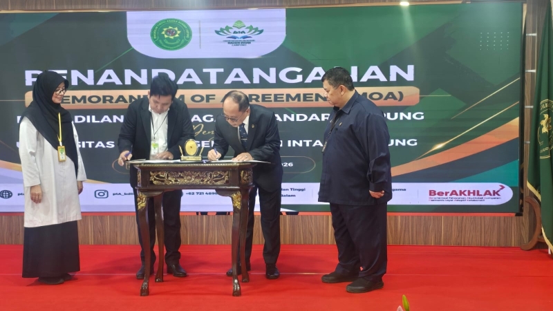 Pascasarjana UIN RIL Gandeng PTA Bandar Lampung, Perkuat Kolaborasi Tri Dharma Perguruan Tinggi
