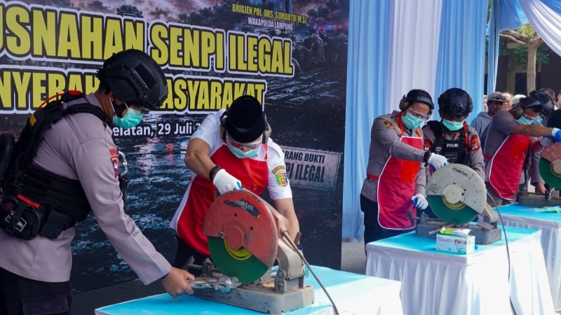Gubernur Lampung Tegaskan Dukungan Penuh Pemberantasan Narkotika dan Senjata Api Ilegal