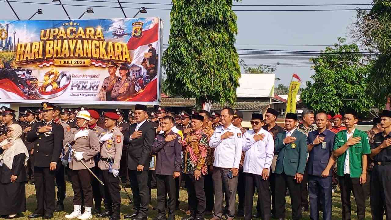 LDII Way Kanan Hadiri Upacara Hari Bhayangkara ke-80, Tegaskan Komitmen Jaga Kamtibmas