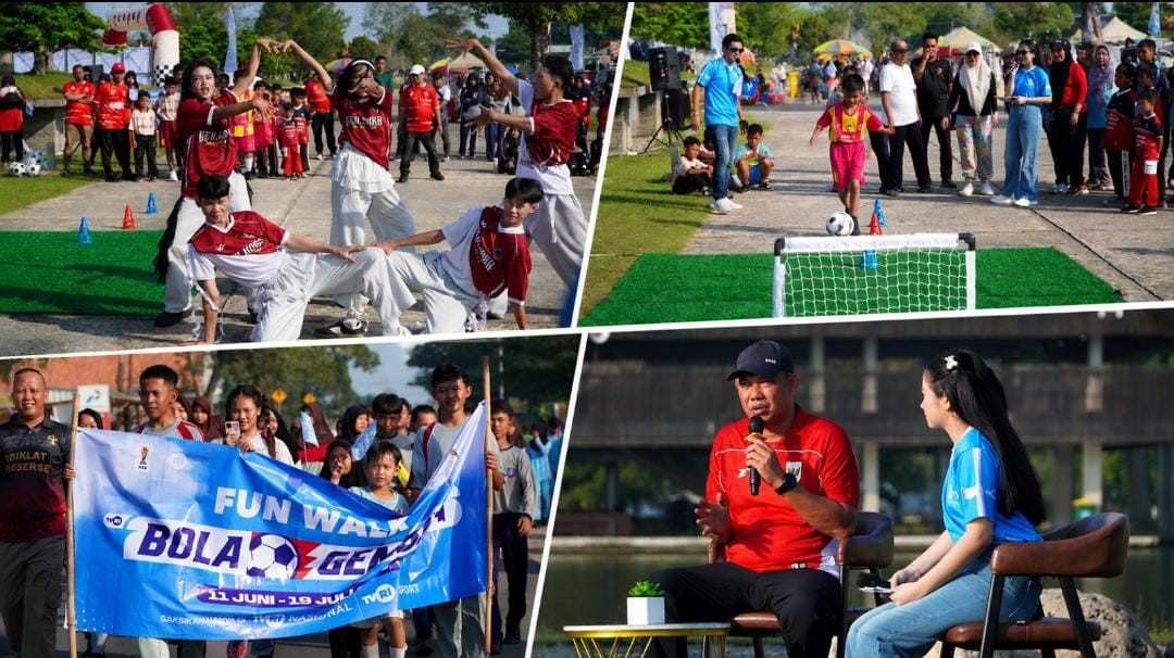 Sambut Piala Dunia 2026, Pemkab Tubaba Gelar Fun Walk dan Siapkan Nobar untuk Dongkrak UMKM