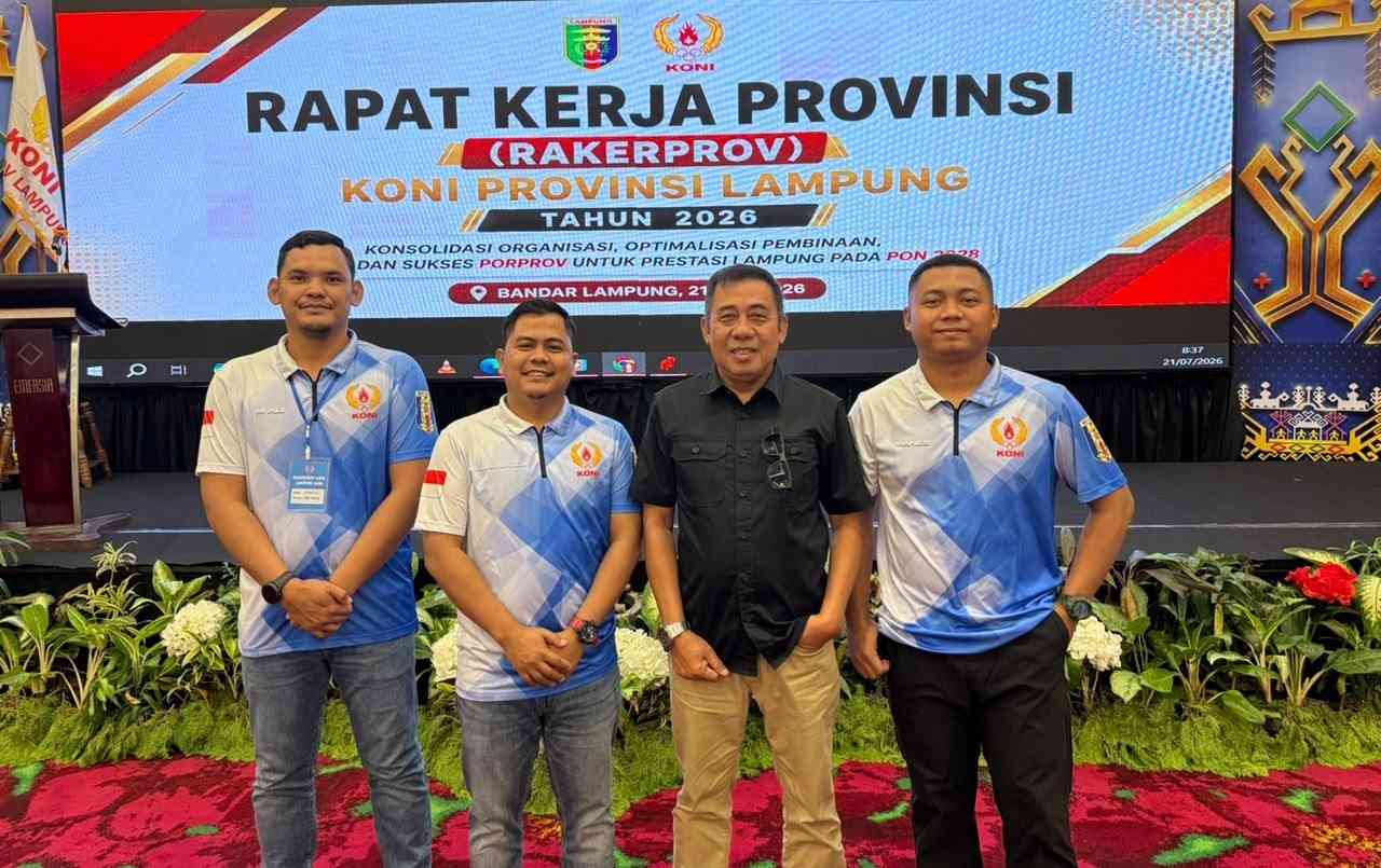 KONI Way Kanan Hadiri Rakerda KONI Lampung, Bahas Persiapan Porprov