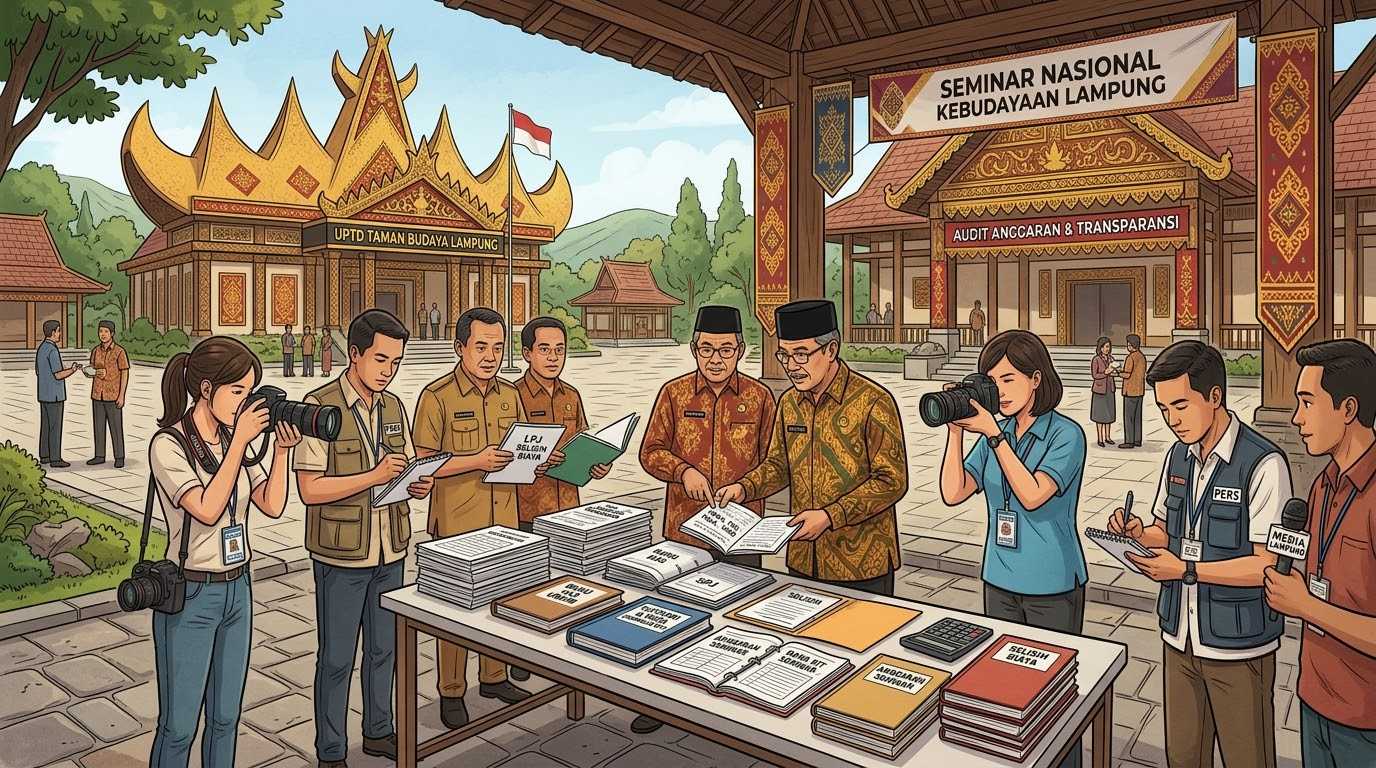 Soal Selisih Anggaran BOP Taman Budaya Rp73 Juta, Poros Wartawan Lampung Apresiasi Langkah Pengembalian