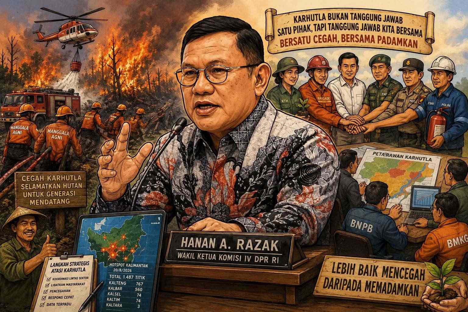 Karhutla Tak Bisa Ditangani Sendirian, Saatnya Bergerak Bersama