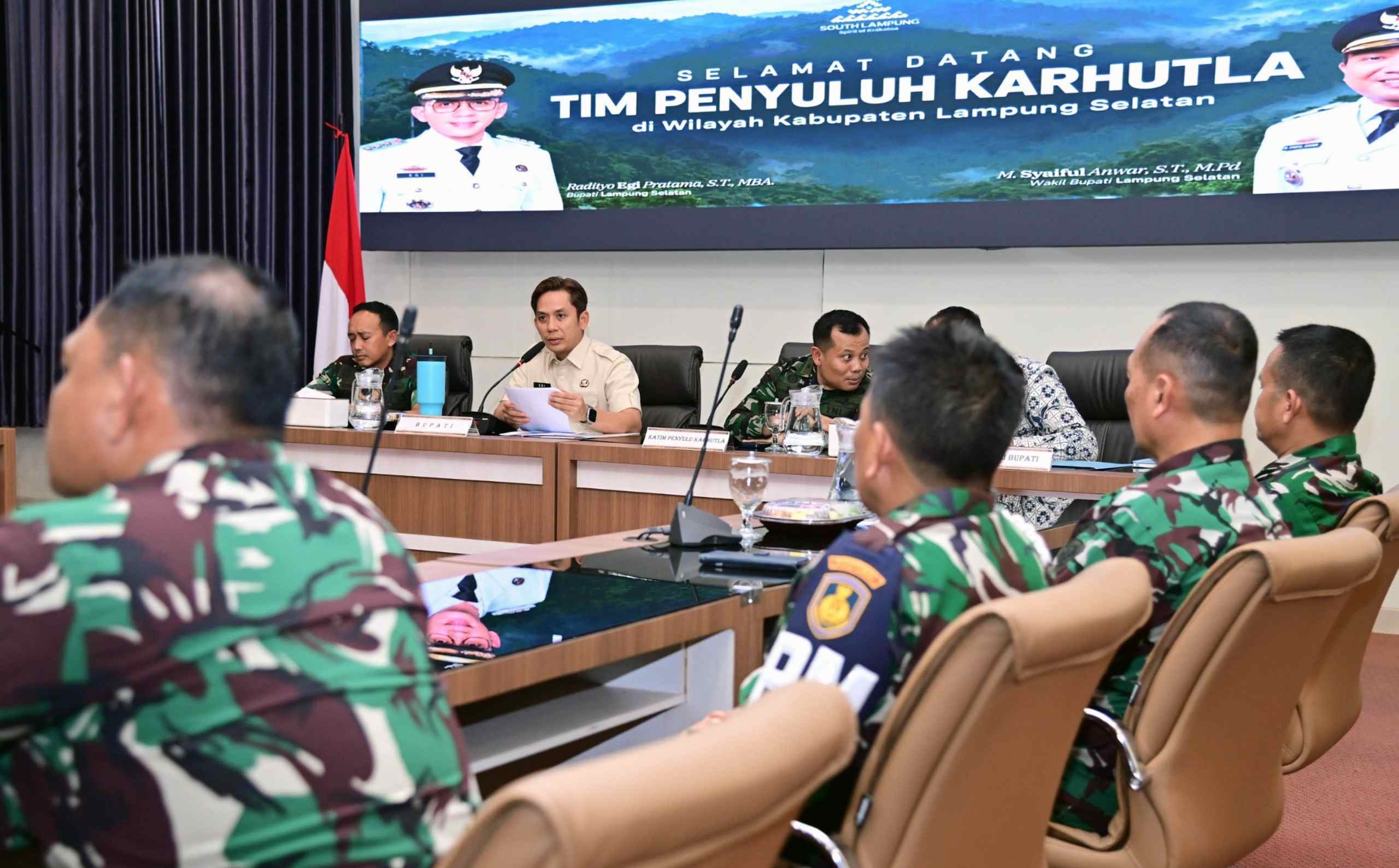 Antisipasi Karhutla, Bupati Lampung Selatan Radityo Egi Instruksikan Pembentukan Posko Terpadu Bersama TNI