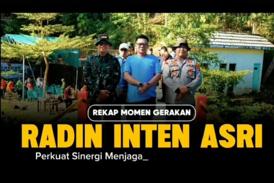 Sinergi Lintas Sektor, Pemkab Way Kanan dan Kodim 0427 Bersihkan Kawasan Wisata Curup Kereta