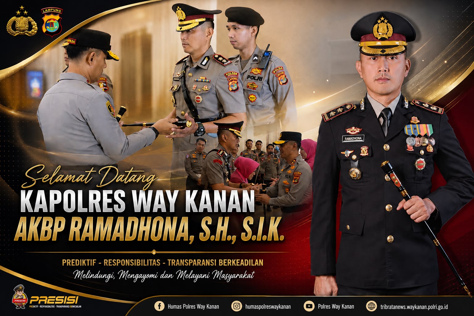 Rekam Jejak AKBP Ramadhona, Eks Pasukan Elite Brimob yang Kini Mengayomi Way Kanan