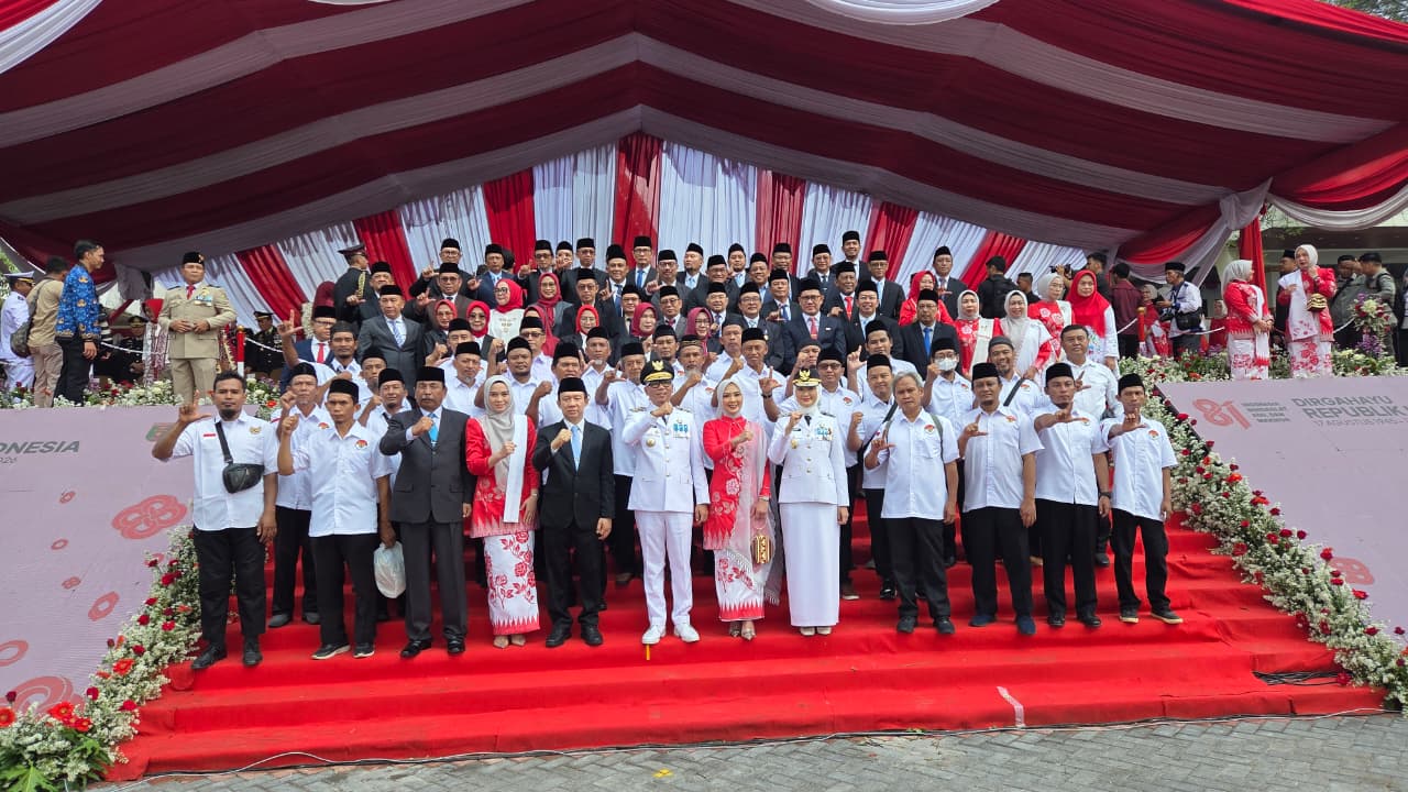 Tegaskan Setia Pancasila, Mantan Napiter Binaan Densus 88 Ikuti Upacara HUT RI Bareng Gubernur