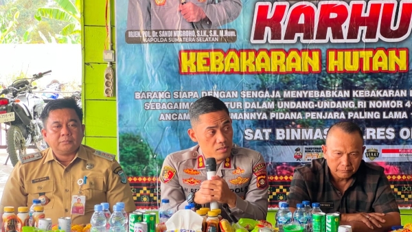 Polda Sumsel Libatkan Masyarakat Cegah Karhutla melalui Sistem Deteksi Dini