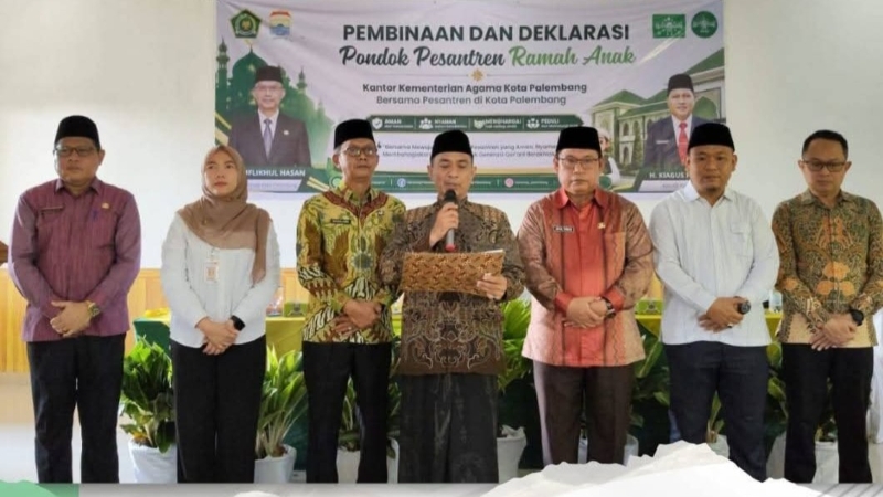 Kemenag Palembang Deklarasikan Pesantren Ramah Anak, Cegah Kekerasan terhadap Santri