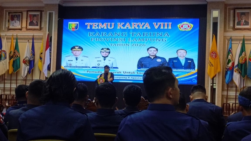 Wahrul Fauzi Silalahi Resmi Pimpin Karang Taruna Lampung Periode 2026–2031