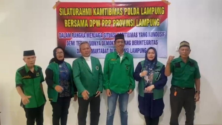 PPP Lampung Tegaskan Dukungan Jaga Kamtibmas dan Demokrasi Berintegritas