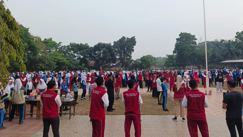 Semarak HUT ke-81 RI di SMAN 13 Palembang, Siswa dan Guru Perkuat Nasionalisme