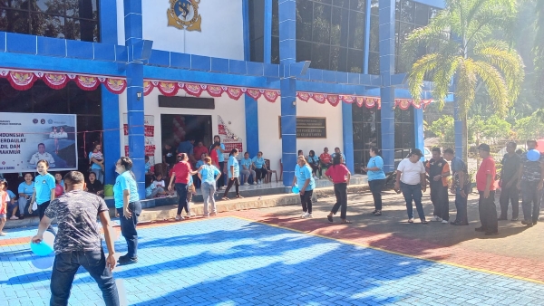 UPP Kelas II Tahuna Meriahkan HUT ke-81 RI dengan Upacara dan Perlombaan