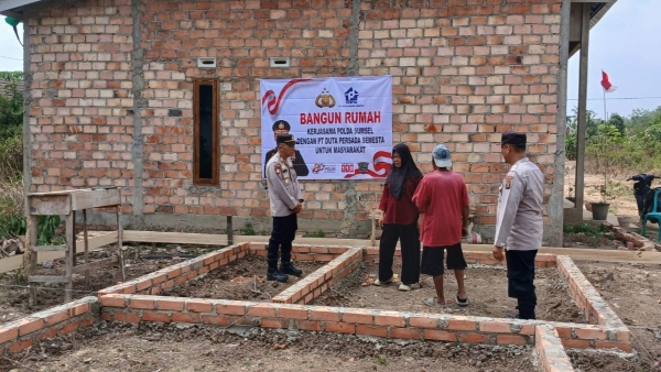 Peringati Hari Juang Polri 2026, Polda Sumsel Bedah Rumah Warga Banyuasin