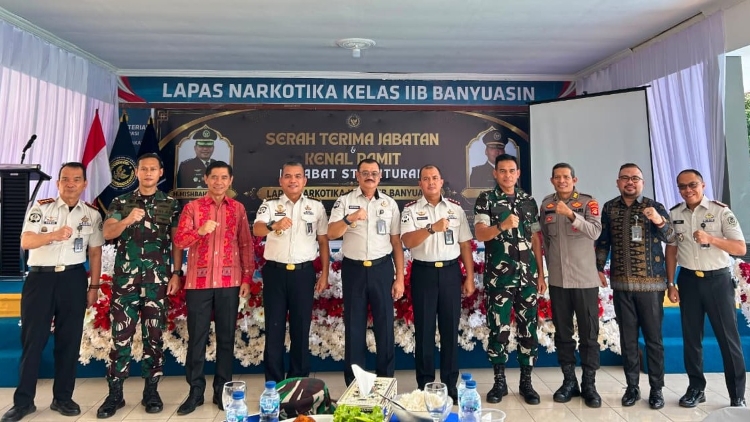 Estafet Kepemimpinan Lapas Narkotika Banyuasin Berlanjut, Arjiunna Resmi Sambut Amanah Baru
