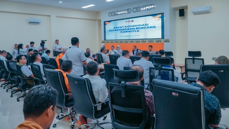 Wagub Jihan Minta Mitigasi Karhutla Lampung Diperkuat, Pemetaan Personel dan Sumber Air Jadi Prioritas