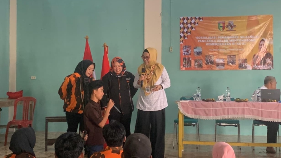 Srikandi Pemuda Pancasila Tanggamus Gelar Sosialisasi Ideologi Kebangsaan di Talang Padang