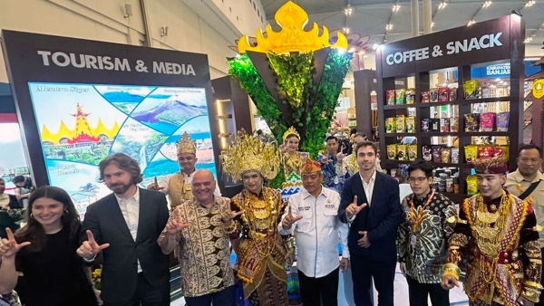 Booth Lampung Selatan di AOE 2026 Tarik Perhatian Perwakilan Kedutaan Pakistan