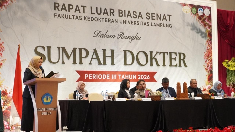 102 Dokter Baru Unila Disumpah, Wagub Jihan Dorong Peran dalam Pembangunan Lampung
