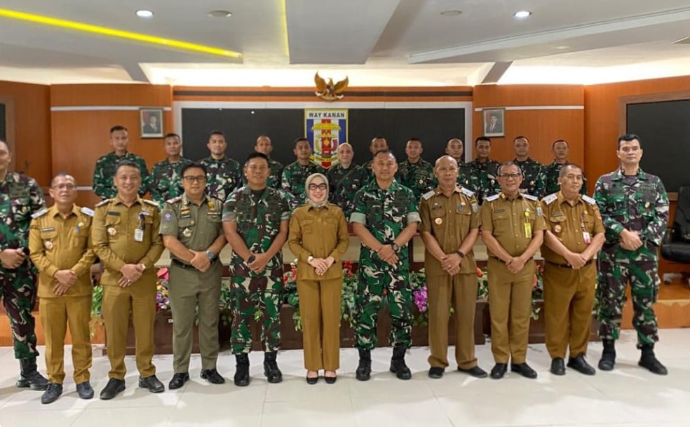 Bupati Ayu Asalasiyah Terima Tim KKL Pasis Seskoad, Bahas Karhutla dan Kondisi Wilayah Way Kanan