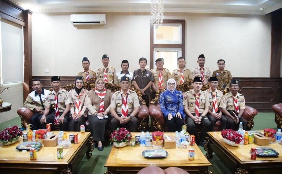 Bupati Ayu Asalasiyah Terima Audiensi Kwarcab Pramuka, Bahas Kesiapan Jamnas XII 2026