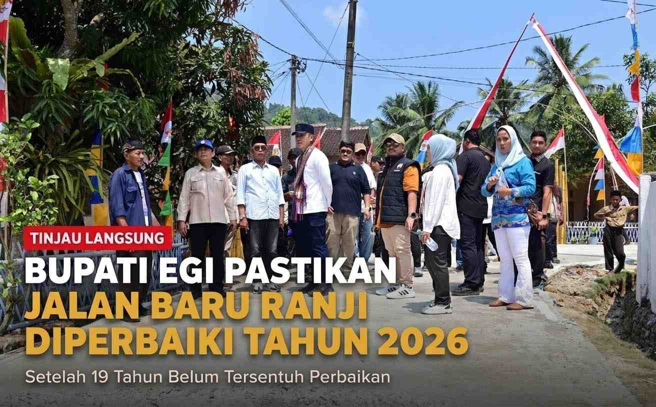 Bupati Egi Pastikan Jalan Baru Ranji Diperbaiki Tahun Ini, 19 Tahun Tak Tersentuh