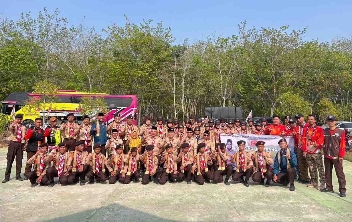 51 Anggota Pramuka Way Kanan Berangkat ke Jamnas XII 2026 di Cibubur