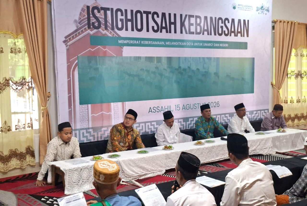 Istighotsah Kebangsaan di PPTQ Assahil, MWC NU Waway Karya Perkuat Kebersamaan