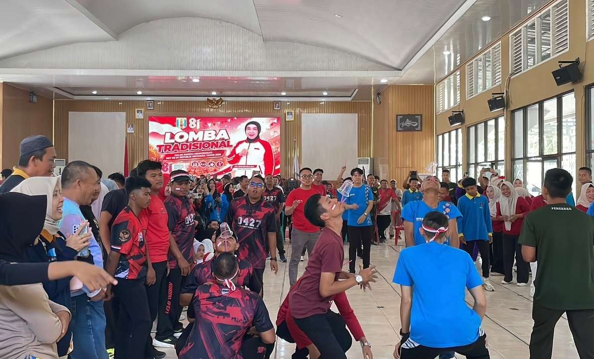 Dandim 0427/Way Kanan Hadiri Lomba Tradisional HUT ke-81 RI