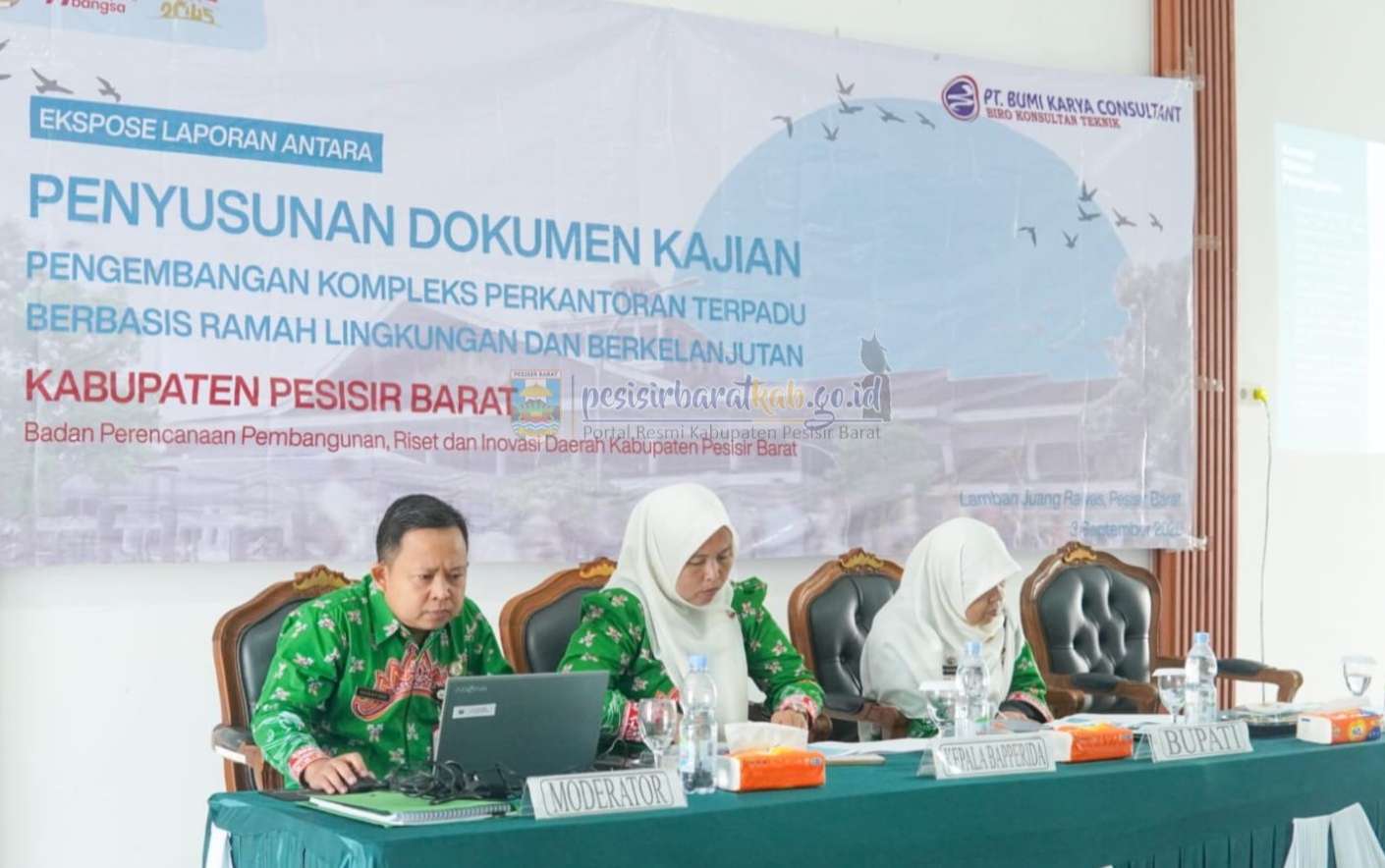 Pemkab Pesisir Barat Matangkan Konsep Kompleks Perkantoran Terpadu Berwawasan Lingkungan