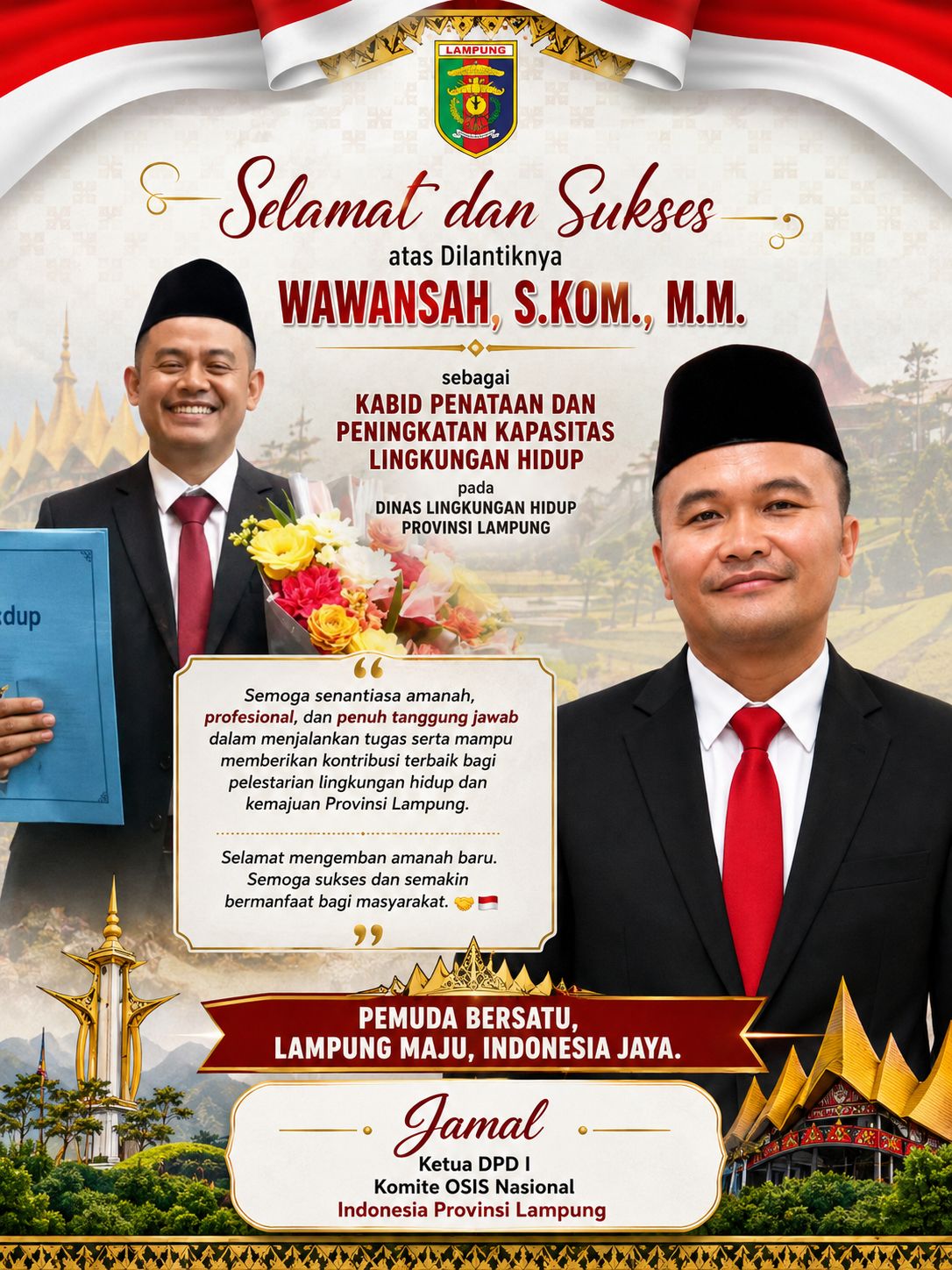 Bukan Sekadar Seremonial, Jamal Dorong Kebijakan DLH Lampung Beri Manfaat Nyata
