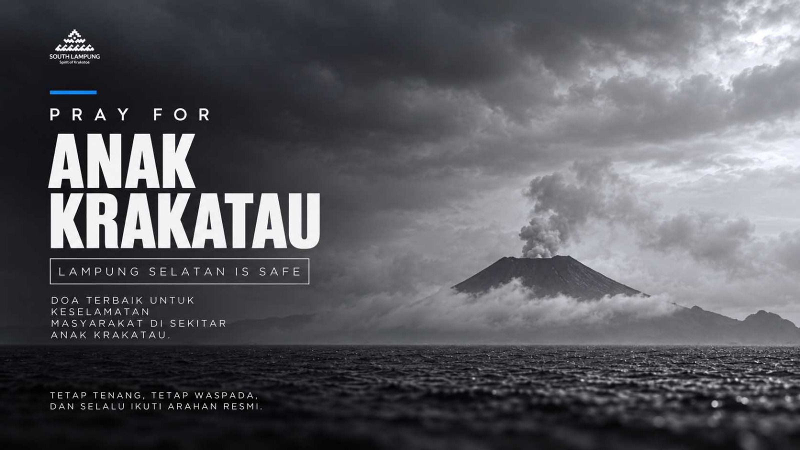 Erupsi Selat Sunda Meningkat, Pemkab Lamsel Buka Saluran Siaga BPBD dan Opsi Sekolah Daring